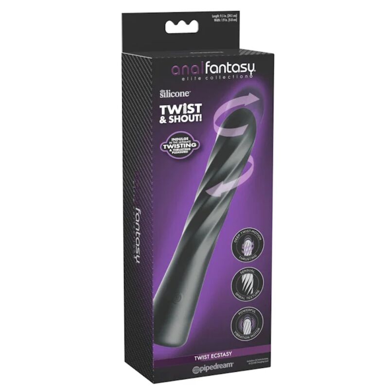 ANAL FANTASY ELITE - TWIST ECSTASY RECHARGEABLE ROTATING ANAL STIMULATOR - Imagen 5