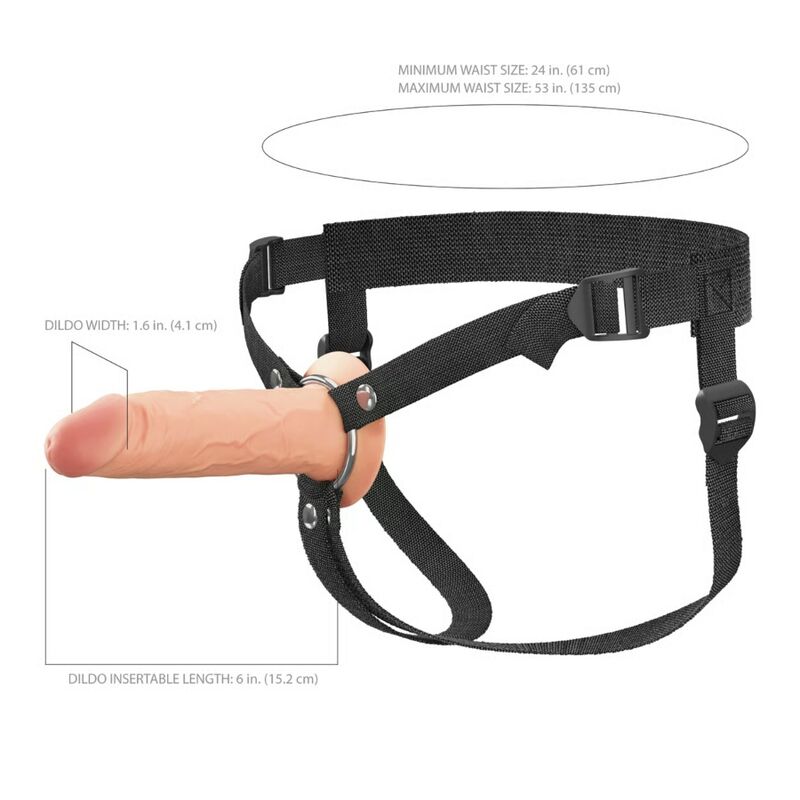 FANTASY X-TENSIONS ELITE - 15.2 CM HOLLOW SILICONE STRAP-ON - Imagen 5