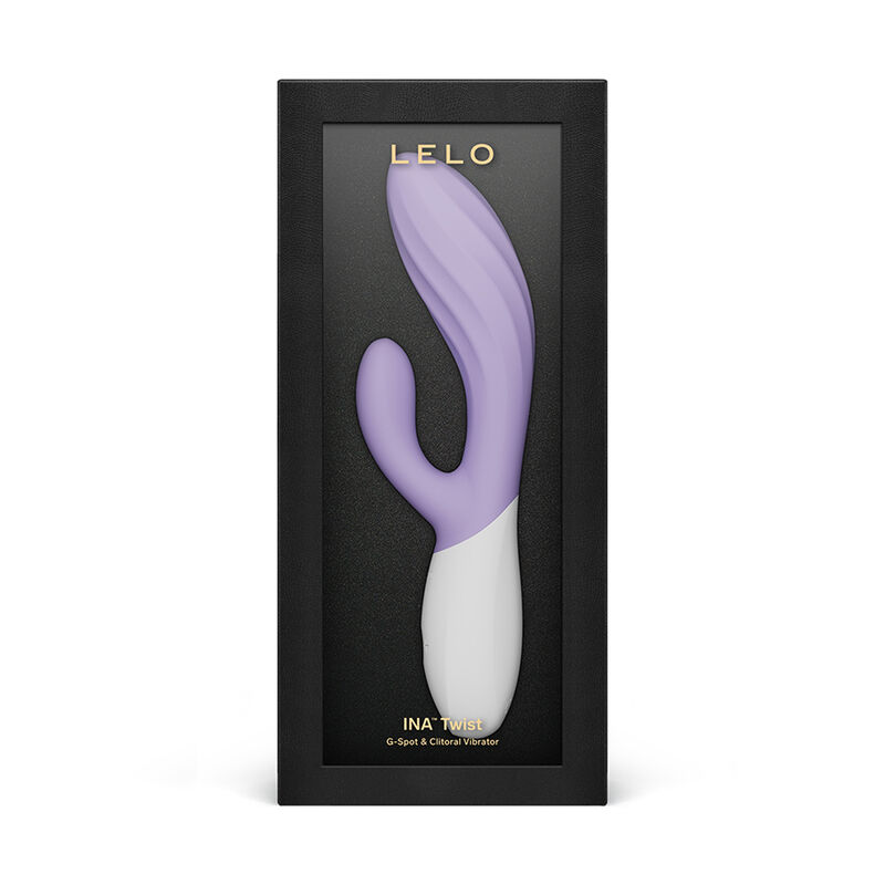 LELO - INA TWIST DOUBLE VIBRATOR RABBIT FOR G-SPOT AND CLITORIS LAVENDER - Imagen 4