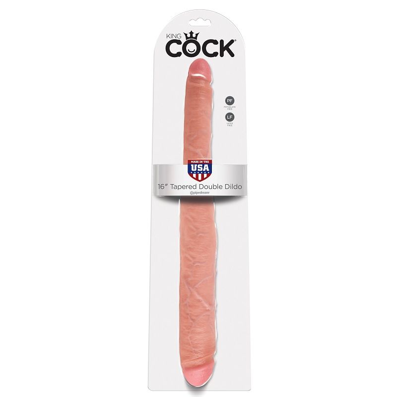 KING COCK DILDO DOBLE NATURAL 40.6 CM