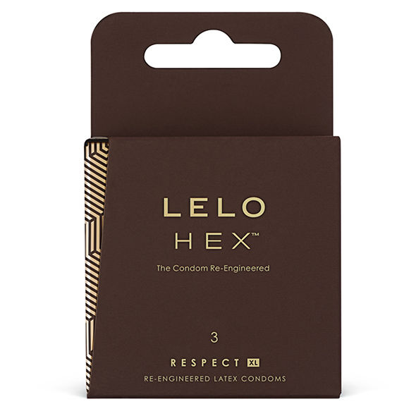 LELO HEX CONDOMS RESPECT XL 3 PACK - Imagen 2