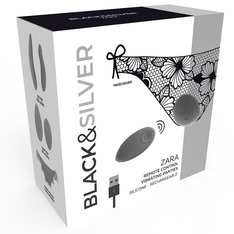 BLACKSILVER - ZARA ESTIMULADOR CONTROL REMOTO CON PANTY GRATIS - Imagen 3